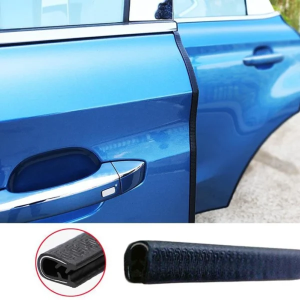 car door edge protector durable rubber with steel reinforcement customizable 1m 5m black grey transparent white