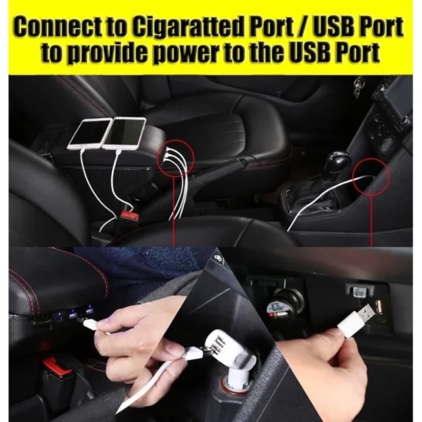 47966ebb79f034440bb186d3d81ef4a7.webp Perodua Proton Universal Car USB Double Layer Armrest