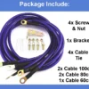 568ab5f2b5d39b1bd9f7f1097f8a1176.webp MDK GROUNDING WIRE KIT HKS EARTH CABLE Complete set with Screw Bracket Car Vehicle Lorry
