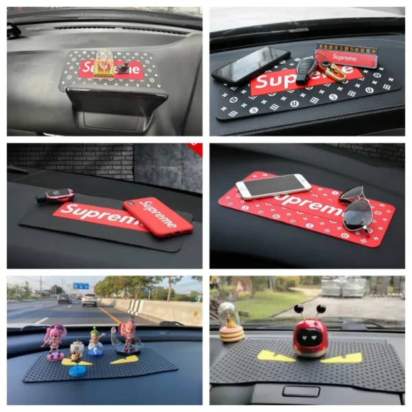 Car Dashboard AntiSlip Rubber Pad 27cm x 15 5cm Universal Extra Large Size NonSlip Mat for Phones Sunglasses Keys