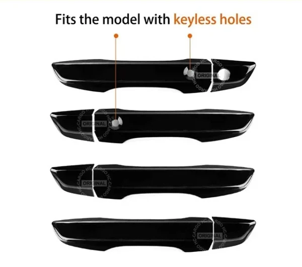 5faf737e8730b3c7011223f7628a3201.webp Honda Civic FC 2017 2021 Key Less Model Car Door Handle Cover Glossy Black 8pcs 4Door With 3M Tape