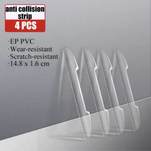 Universal Car Anti Collision Strip Door Edge Guard Trim Molding Crash Scratch Protector Transparent 4 Pcs