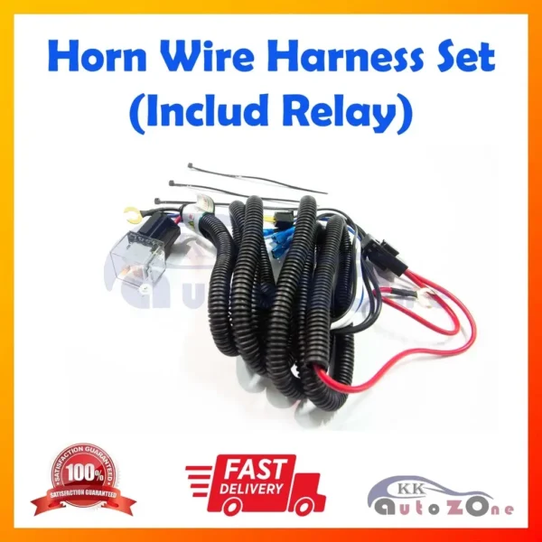 c27632ba9cc3603c5d83f22b2efda531.webp 12V Horn Wiring Harness Relay Kit for Car Motorcycle Truck