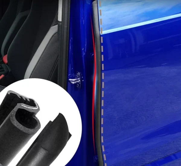Noglue Car Door Edge Protector Rubber Seal Strip Sound Proof Dustproof Waterproof Auto Weatherstrip Accessories