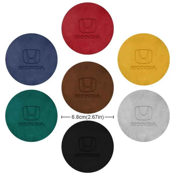 2pcs Car Coaster Cup Holder Antislip Mat Imprinted Car Logo Water Cup Pad