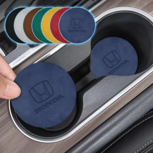 2pcs Car Coaster Cup Holder Antislip Mat Imprinted Car Logo Water Cup Pad