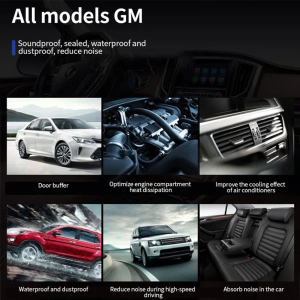 d8cde3e19f7be22de20d1d60aa9ac170.webp Car Door Sealing Strip Soundproof Rubber Seal Strip Doublelayer B Type with Strong Selfadhesive Backing for Noise Reduction and Insulation 1 M 5 M