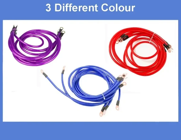 f91ffd4fdf43b123d879c7066058e30a.webp MDK GROUNDING WIRE KIT HKS EARTH CABLE Complete set with Screw Bracket Car Vehicle Lorry