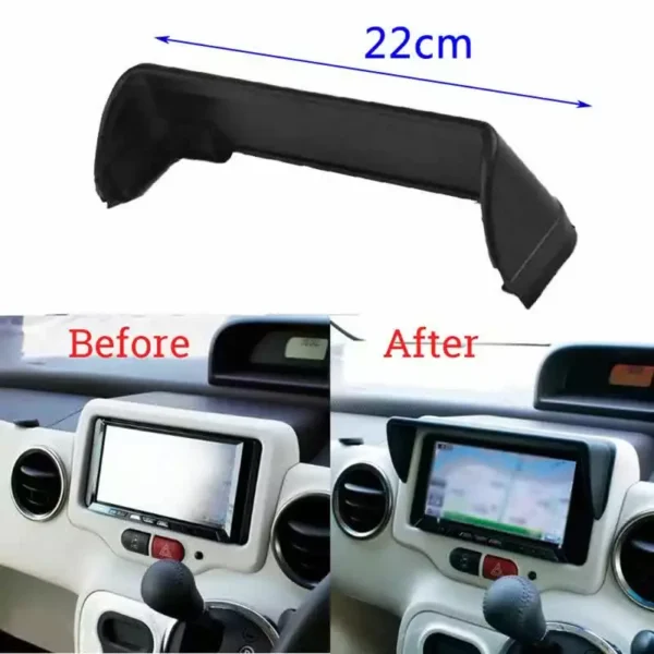 my-11110105-6v6x8-mh7sb5uqy9sd16_cover.webp 22cm Antiglare Car Dash Radio Sun Shade GPS Navigation Hood Cap Cover