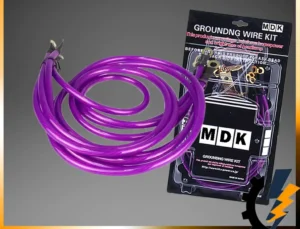 MDK GROUNDING WIRE KIT HKS EARTH CABLE Complete set with Screw Bracket Car Vehicle Lorry