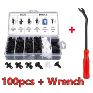 100pcs  Car Clip Car Fastener Clip Car Body Push Retainer Pin Rivet Bumper Door Trim Panel Accessories