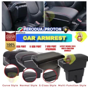Perodua Proton Universal Car USB Double Layer Armrest