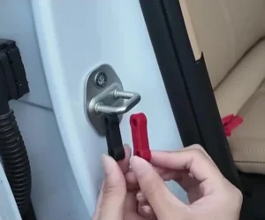 Silicone Car Door Shock Absorbing Pad Door Lock Sound Deadener Damper Car Door Lock Buckle Protective Pad