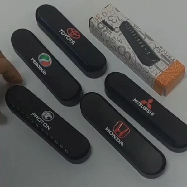 Ready Stock Temporary Parking Card Night Florescent Sticker Plate Telephone Phone Number Car Accessories