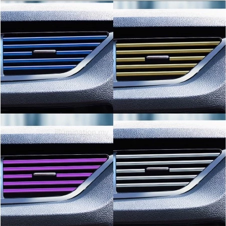 sg-11134201-23010-qu5kjru1fwlvf8.webp Car Interior Chrome Strip decal trim DF Grid Decoration Line Wire Sticker Lining Dashboard Aircond perodua bezza