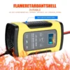 3PIN FOXSUR Car Battery Charger 12V 5A Pulse Repair LCD Battery Charger Motorcycle Acid Charger Intelligent Auto Battery