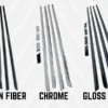 sg-11134201-7rdvk-mc5uivj1xdmh17.webp Perodua Bezza 2016 2025 Car Door Belt Moulding Window Trim Chrome Black Carbon Fiber Lining