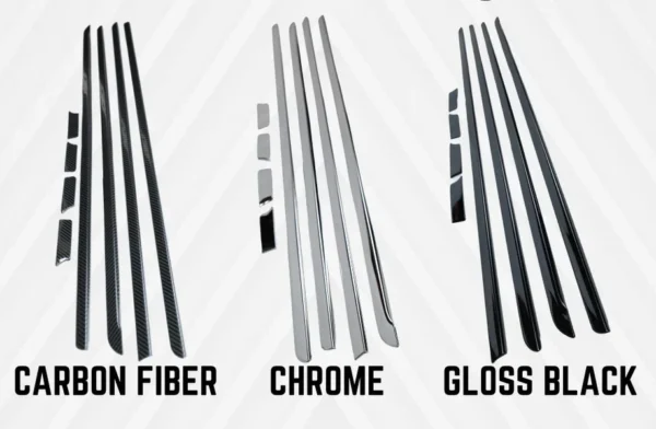 sg-11134201-7rdvk-mc5uivj1xdmh17.webp Perodua Bezza 2016 2025 Car Door Belt Moulding Window Trim Chrome Black Carbon Fiber Lining