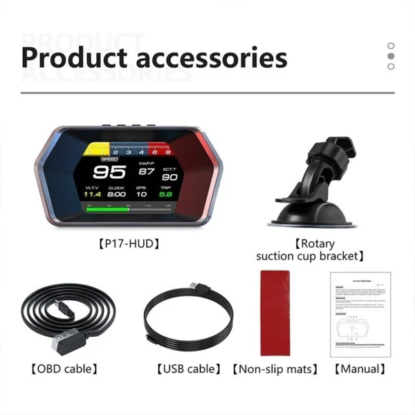 sg-11134201-7rdvm-ly1pzxegmp3z8c@resize_w900_nl OTP-P17 Car HUD OBD OBD2 Meter Digital Projector head-up Monitor Auto GPS Turbo digital speedometer Gauge On-board