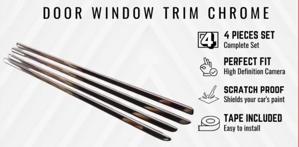 sg-11134201-7rdwr-mc5uiy4u2qio7f.webp Perodua Bezza 2016 2025 Car Door Belt Moulding Window Trim Chrome Black Carbon Fiber Lining